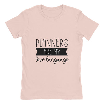 Planners are My Love Language - Women's Cotton Boyfriend Shirt