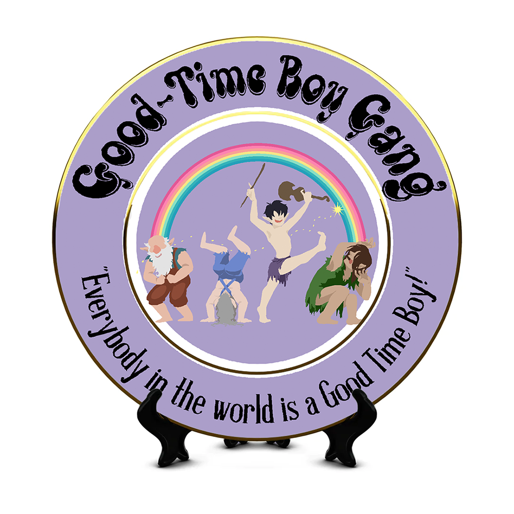 Good-Time Boy Gang (Porcelain Plate)