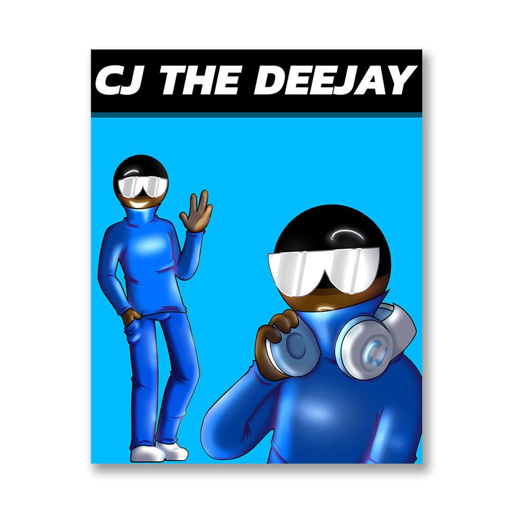 YOUR FAVORITE CLONES CJ THE DEEJAY POSTER