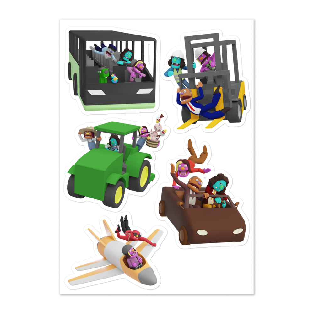 Puppet Vehicle Sticker Sheet