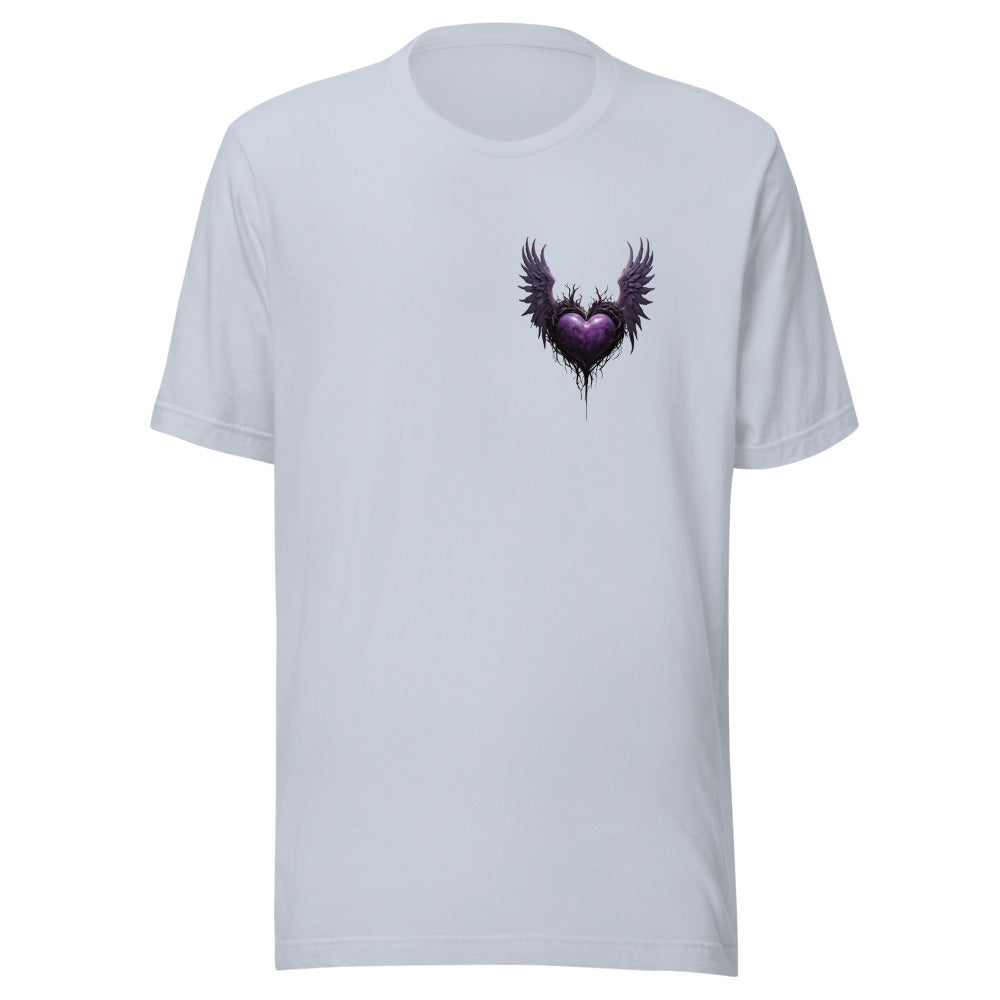 "Midnight Heart: Purple Goth Tee"