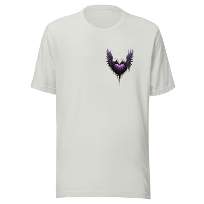 "Midnight Heart: Purple Goth Tee"