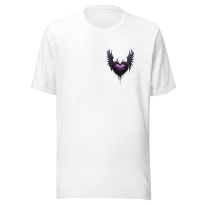 "Midnight Heart: Purple Goth Tee"