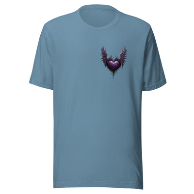 "Midnight Heart: Purple Goth Tee"