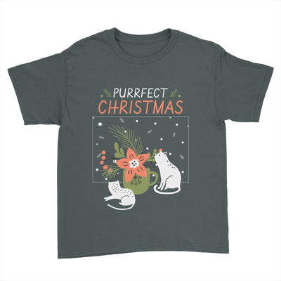 Purrfect Christmas Youth Shirt
