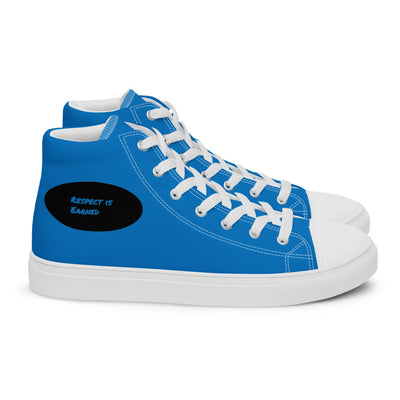 RESPECT IS EARNED Blue x White Shoes