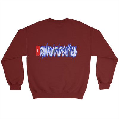 Rainbow Dude -Hanes Ultimate Cotton Fleece Crew (Red)