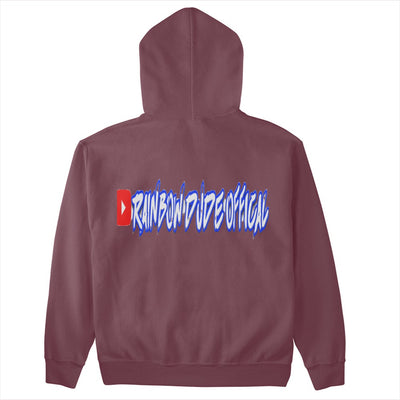 Rainbow Dude - Gildan Adult Hooded Sweatshirt (red)