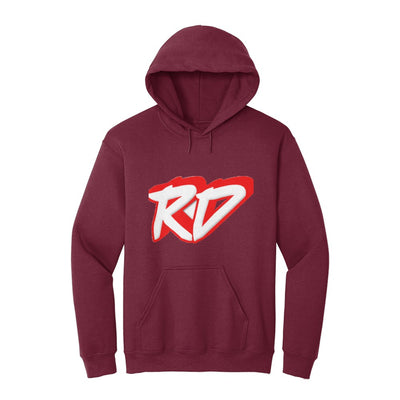 Rainbow Dude - Gildan Adult Hooded Sweatshirt (red)