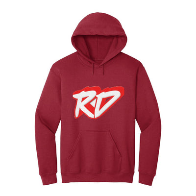 Rainbow Dude - Gildan Adult Hooded Sweatshirt (red)