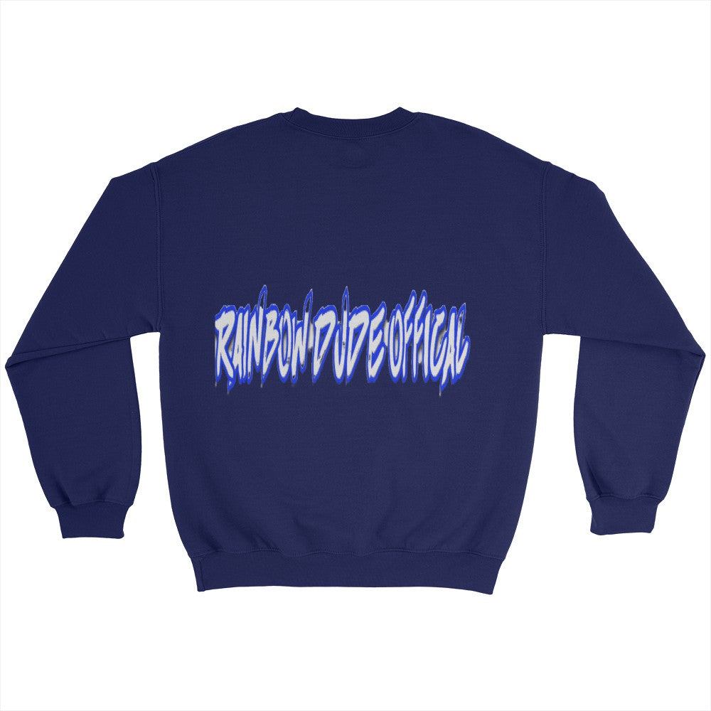 Rainbow Dude - Hanes Ultimate Cotton Fleece Crew Blue