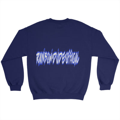 Rainbow Dude - Hanes Ultimate Cotton Fleece Crew Blue