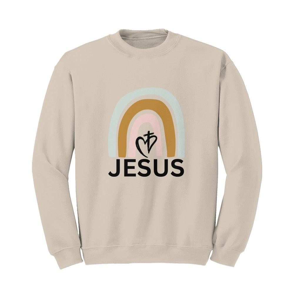 Real Time JC Jesus- Black Logo Crew Sweatshirt