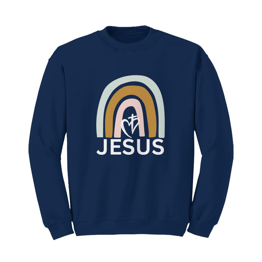 Real Time JC Jesus White Logo Crew Sweatshirt
