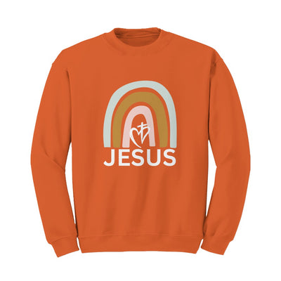 Real Time JC Jesus- White Logo Crew Sweatshirt