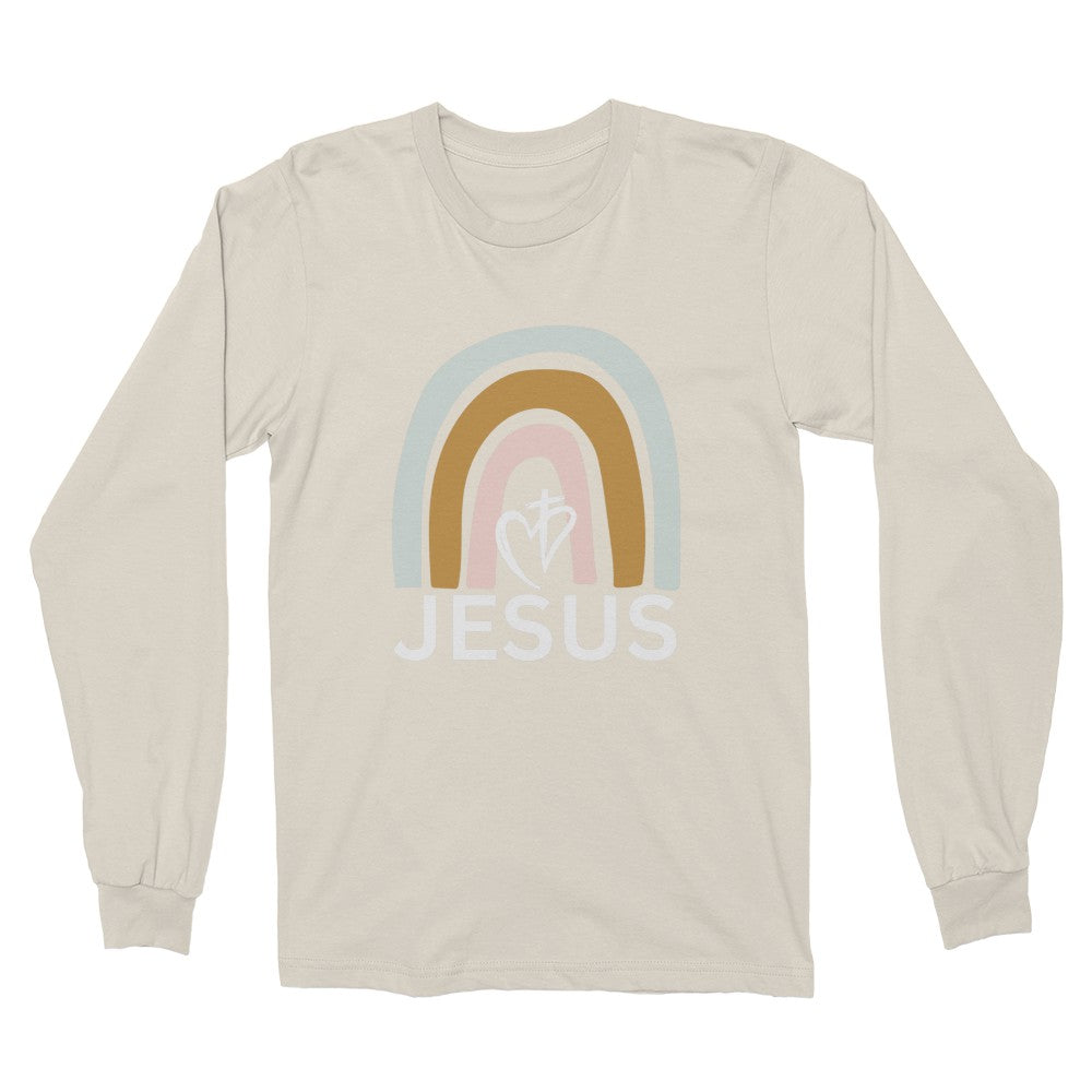 Real Time JC Jesus- White Logo Long Sleeve Tee