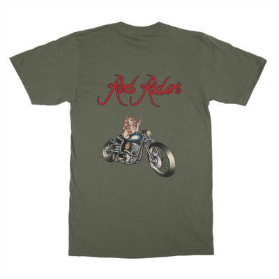 Red Rider Mens Cotton Tee (Back Print)