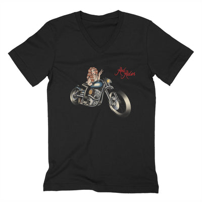 Red Rider Unisex Cotton V-neck