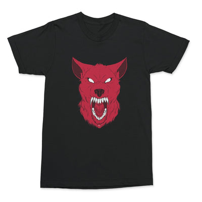 Red wolf skull