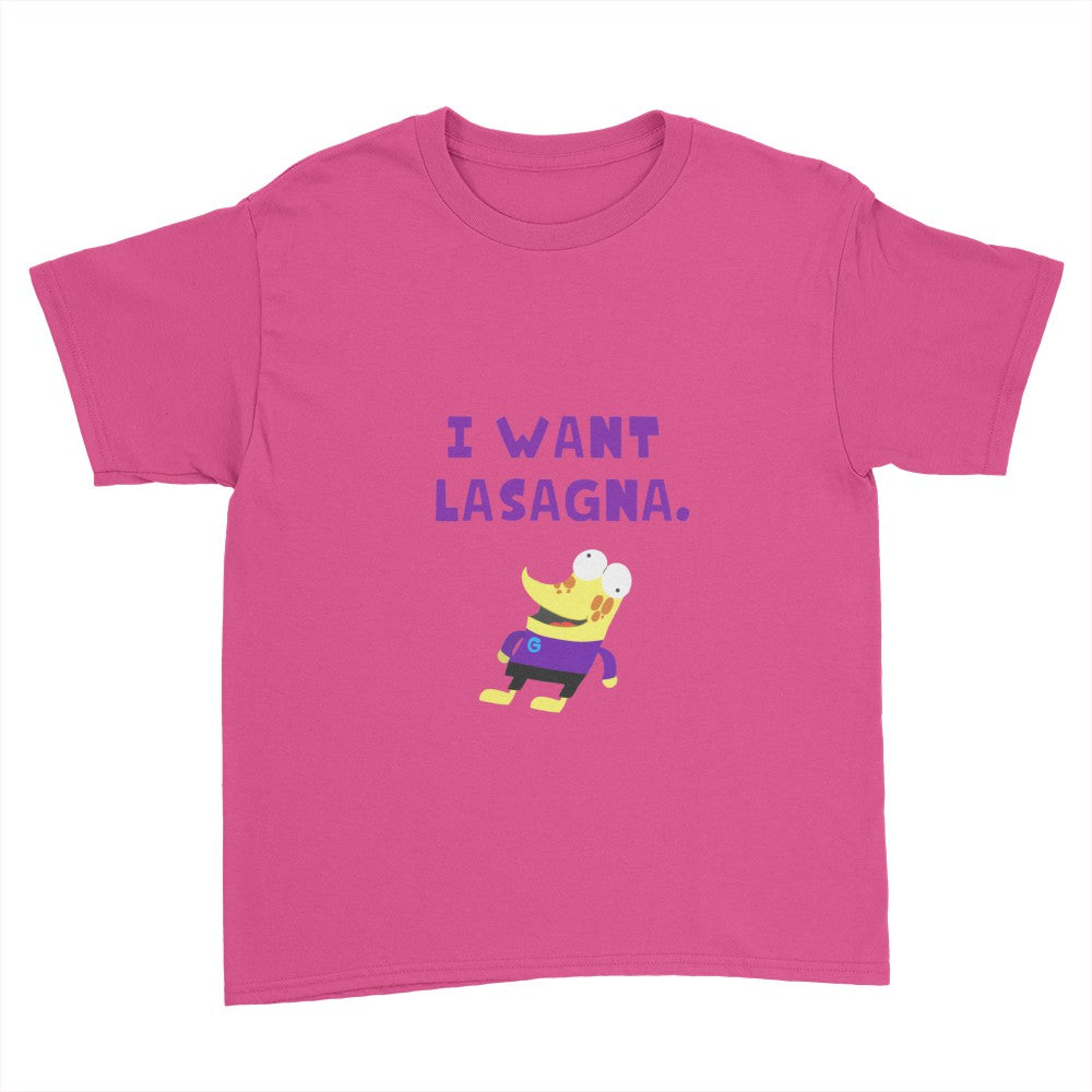 Redgeades I Want Lasagna Youth T-Shirt