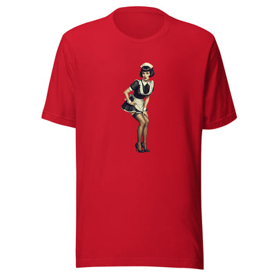 Retro French Maid with Bobbed Hairstyle T-Shirt