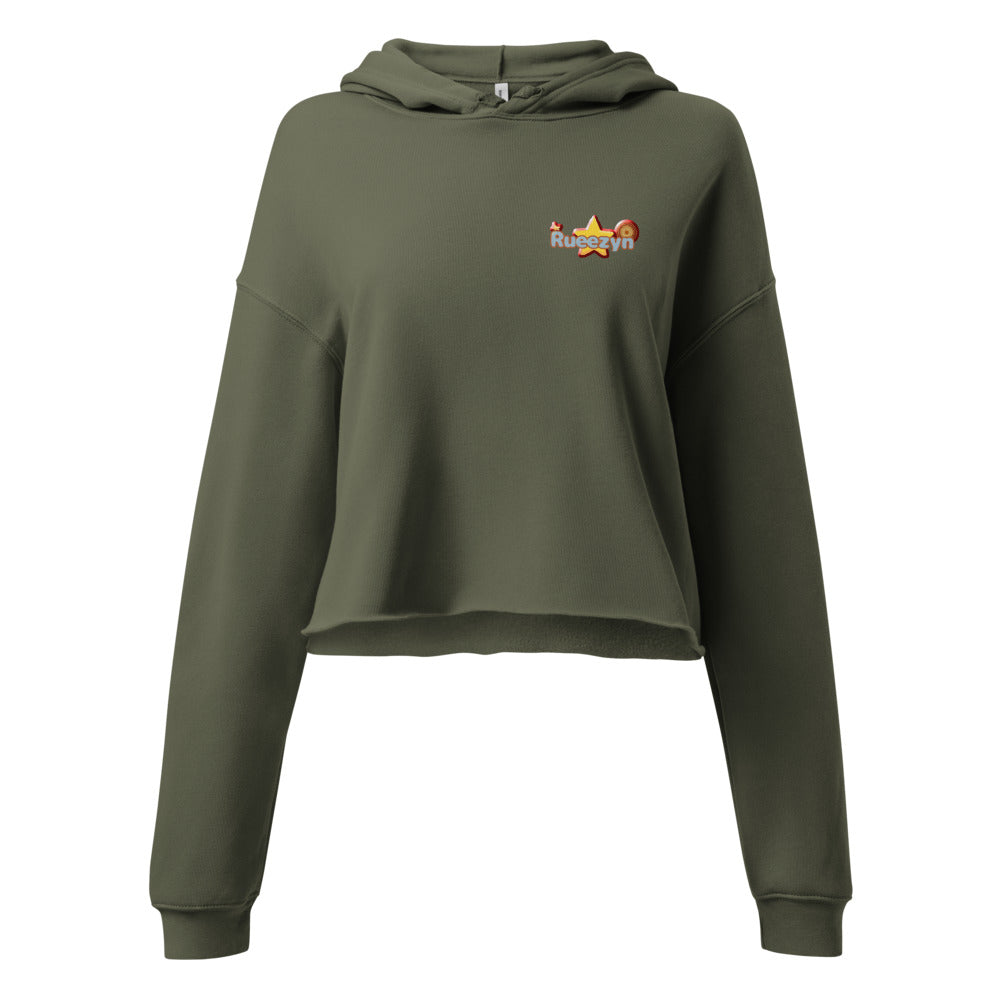 RuescutegreenhoodiewithRUESgreenandyellowshat