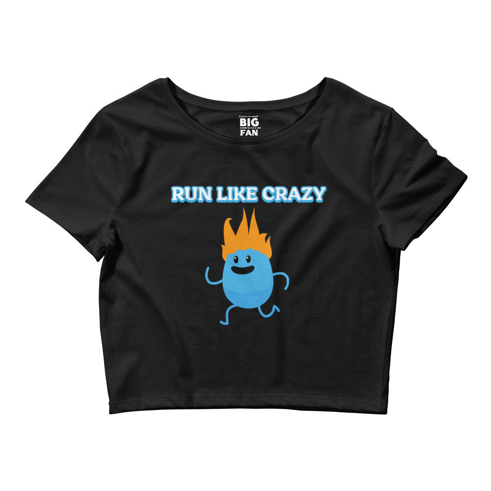 Run Like Crazy (Numpty) - Women's Crop Tee