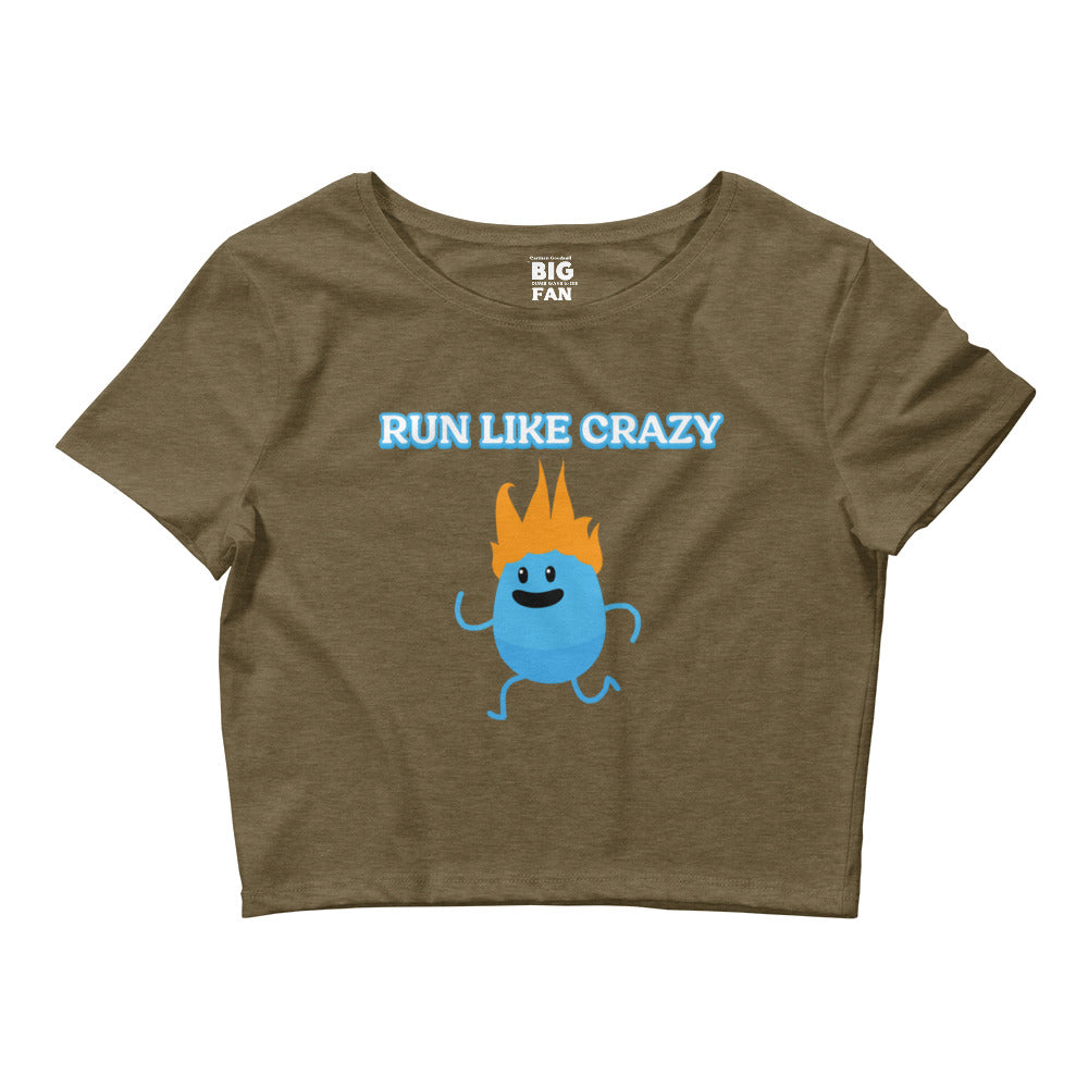Run Like Crazy (Numpty) - Women's Crop Tee