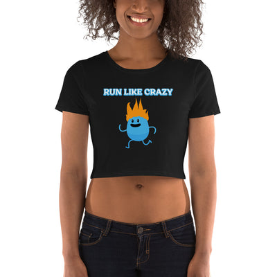 Run Like Crazy (Numpty) - Women's Crop Tee