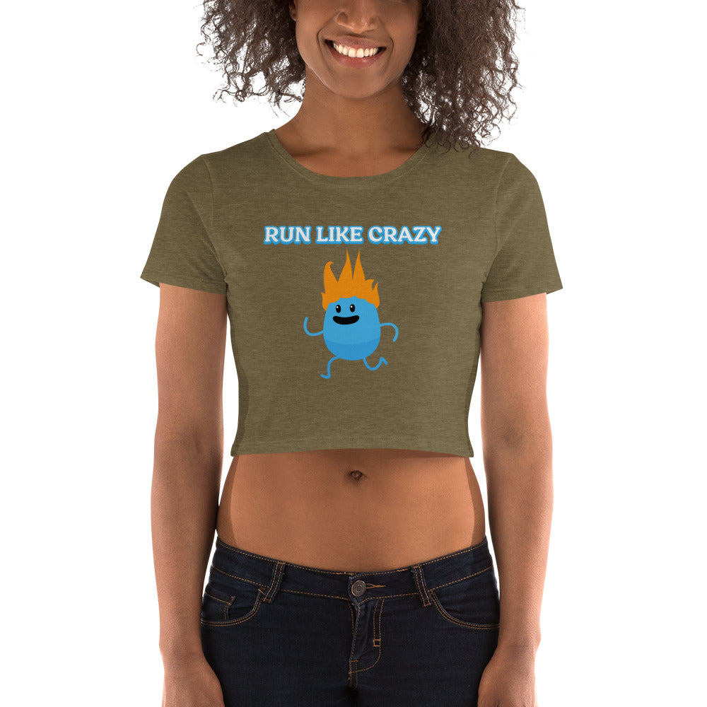 Run Like Crazy (Numpty) - Women's Crop Tee