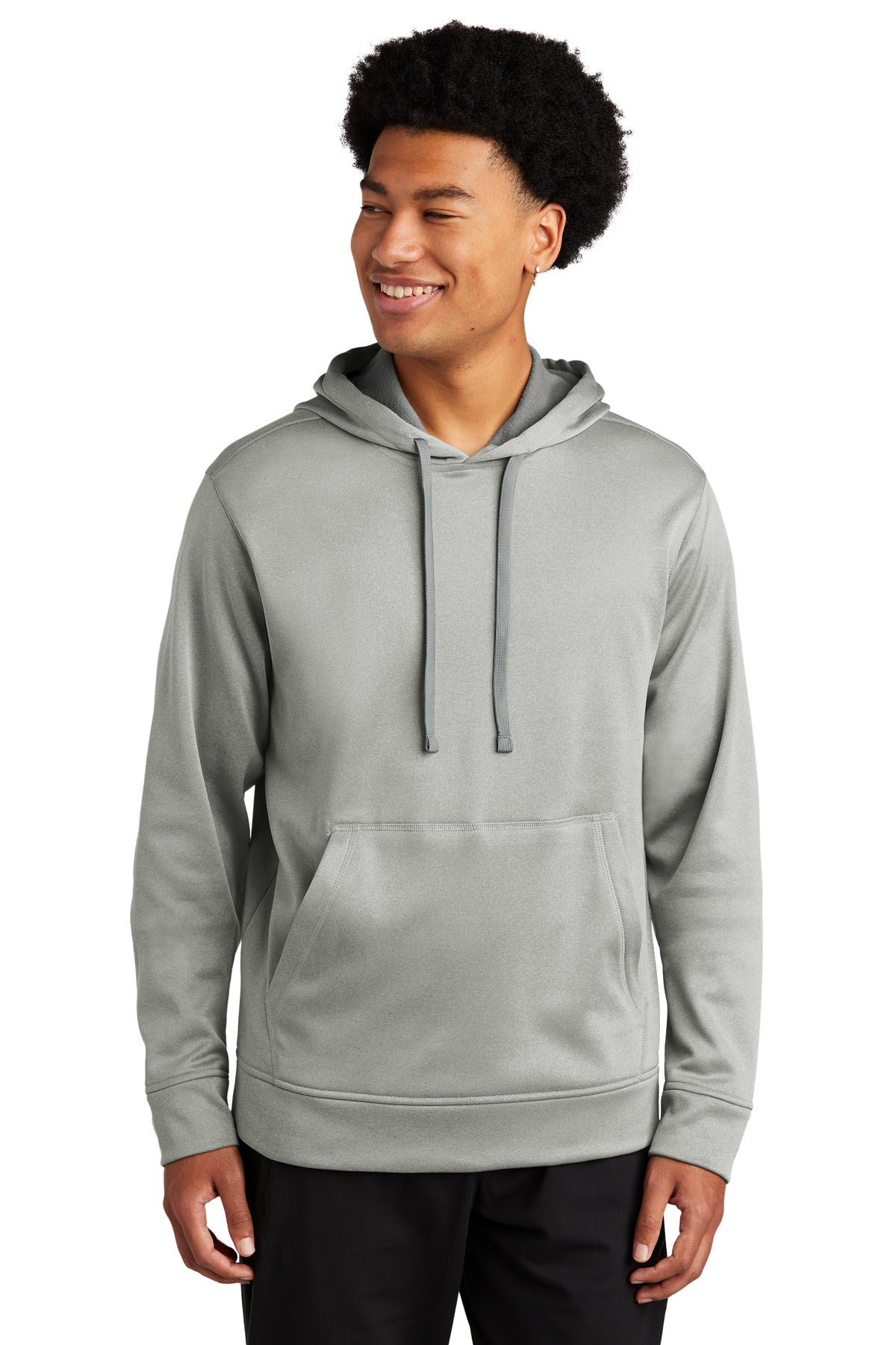 Sport-Tek  PosiCharge  Sport-Wick  Heather Fleece Hooded Pullover. ST264