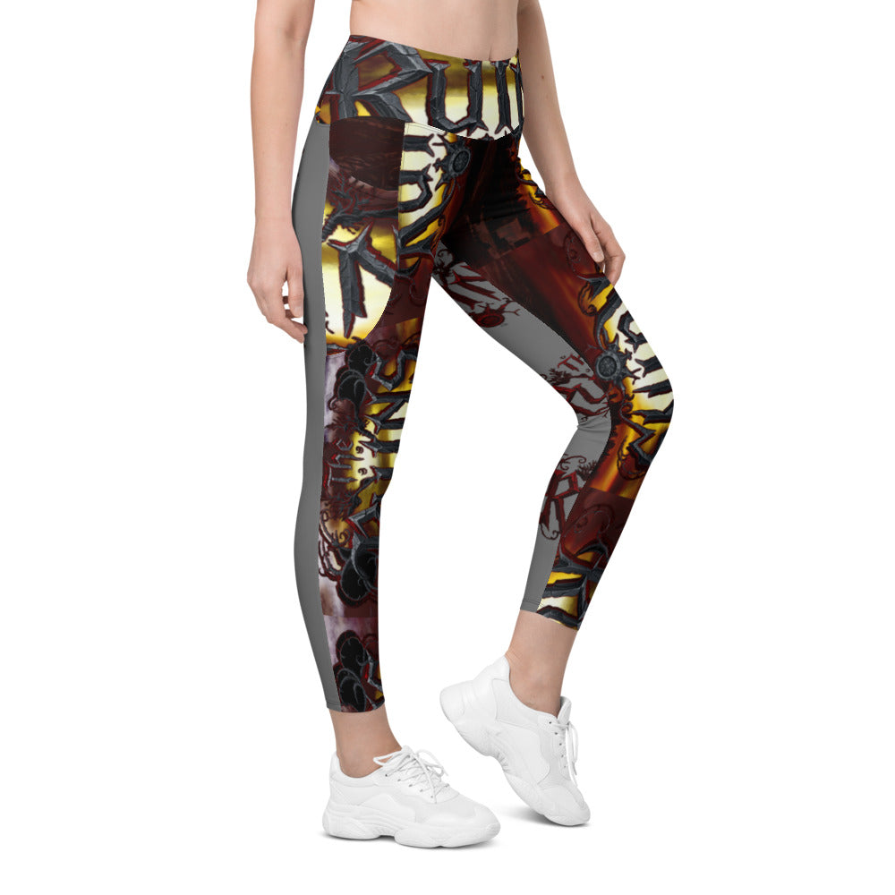 SUNSET LOGO & Grey Yoga pants with pocket