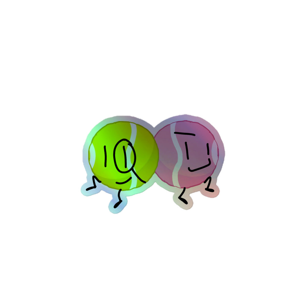 Smart Ball + Girl Ball Holographic Sticker