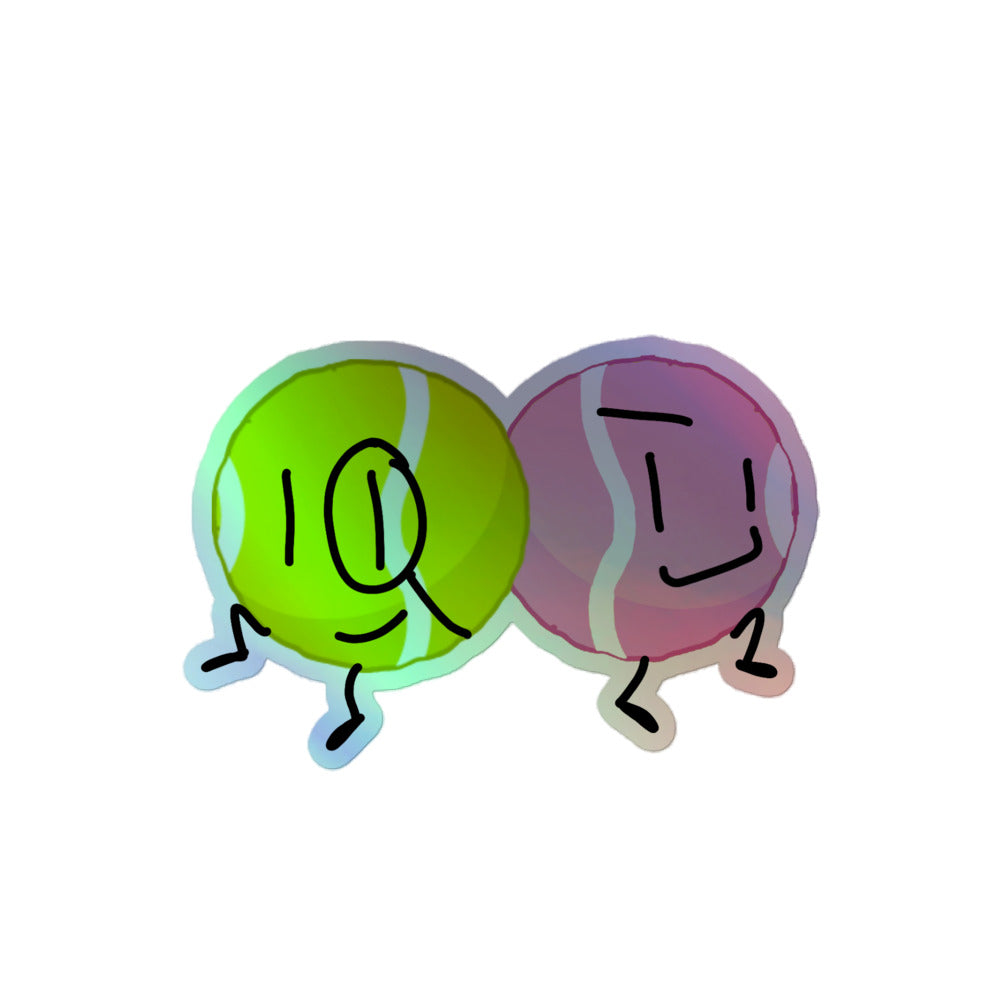 Smart Ball + Girl Ball Holographic Sticker