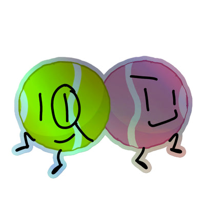 Smart Ball + Girl Ball Holographic Sticker