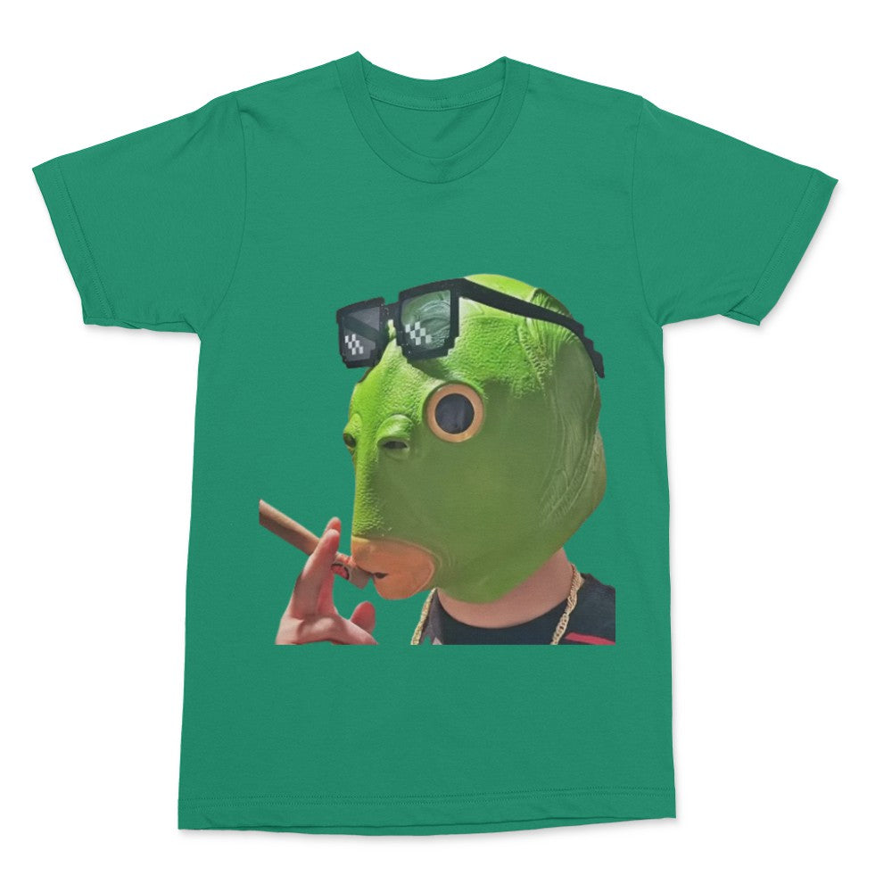 Smokin Green Fish T-Shirt
