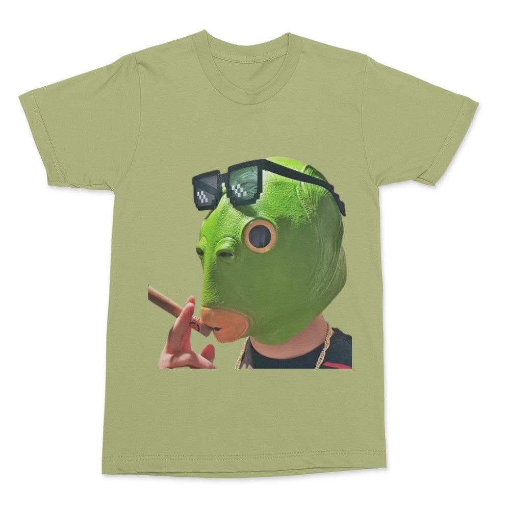 Smokin Green Fish T-Shirt