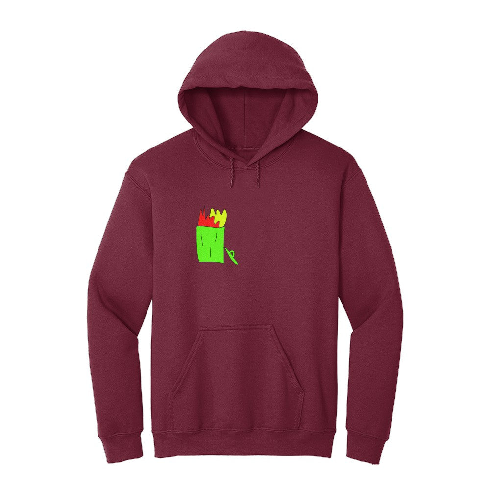 Soft and comfortable dumpster fire image sweat shirt