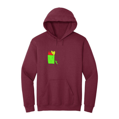 Soft and comfortable dumpster fire image sweat shirt