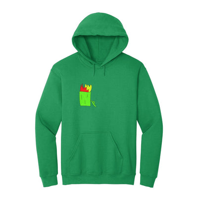 Soft and comfortable dumpster fire image sweat shirt