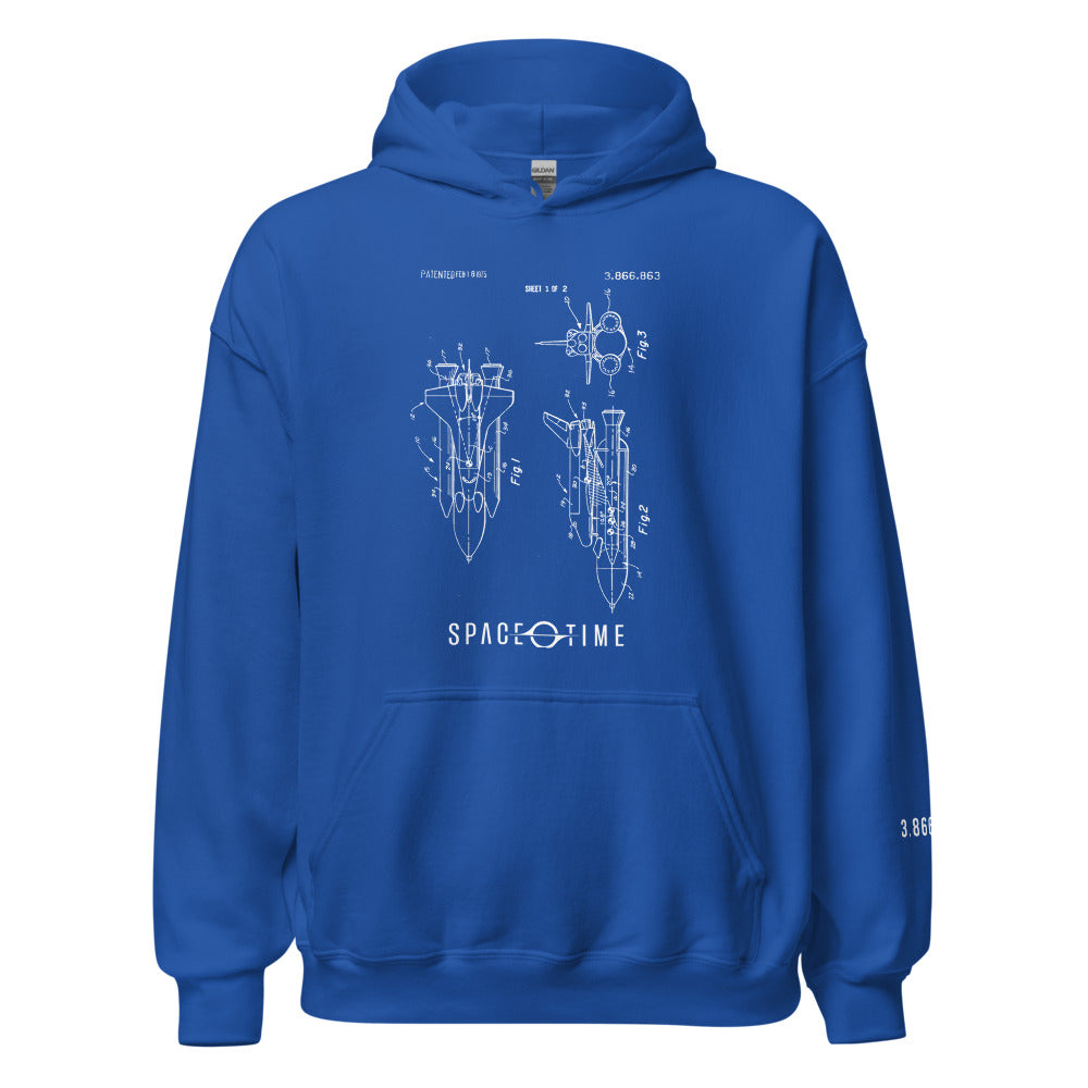 Space Shuttle Patent Hoodie (Unisex + Multiple Colors)