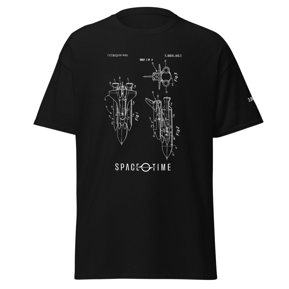 Space Shuttle Patent T-Shirt (Unisex + Multiple Colors)