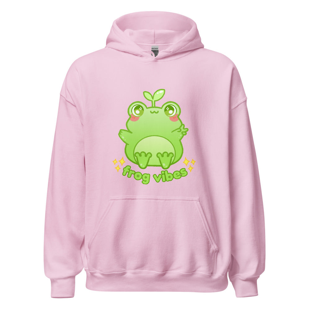 Special Pink Frog Vibes Hoodie