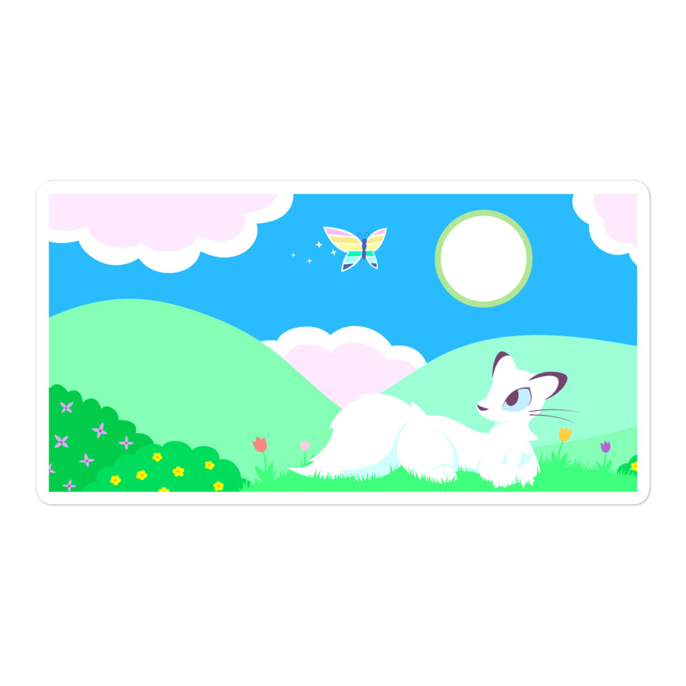Springtime Weasel Sticker