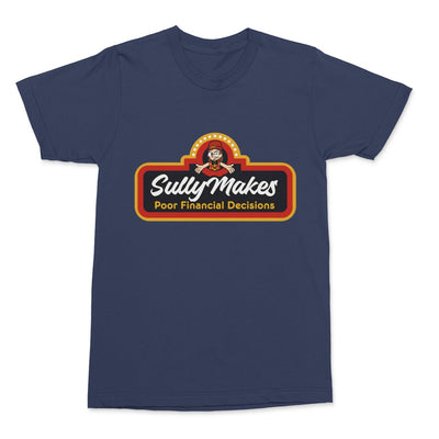 Sully Makes Poor Financial Decisions - Retro Pizza Tee
