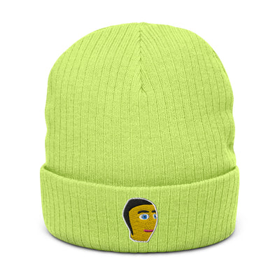 Surreal Entertainment Embroidered Face Beanie