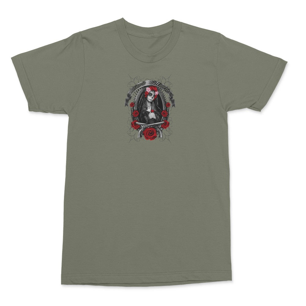 T-shirt, Playeras, santa muerte, polos, Santa Muerte, Culto a la Santa Muerte, Devoción a la Santa Muerte, Rituales de la Santa, Muerte, Altar de la Santa Muerte