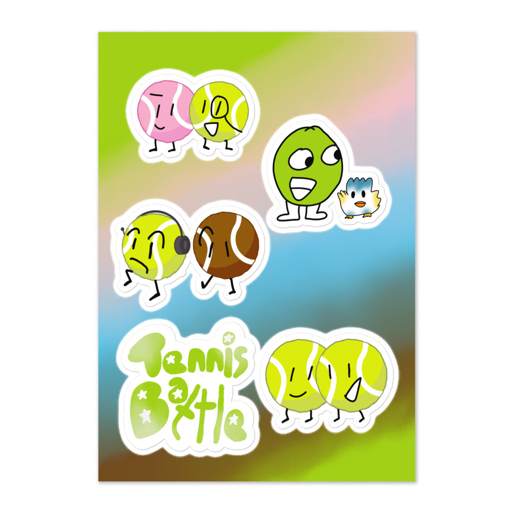 TennisBattle Sticker Sheet