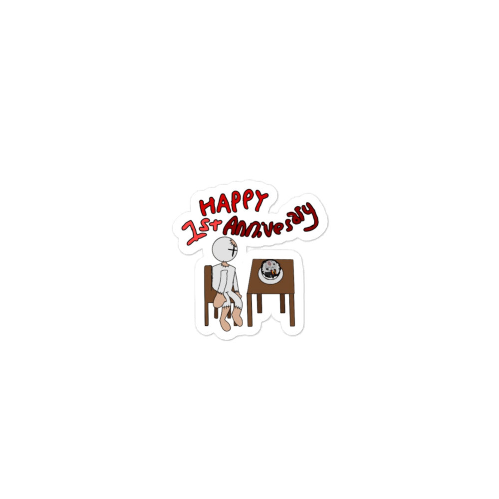 Test.you Happy 1st Anniversary Sticker