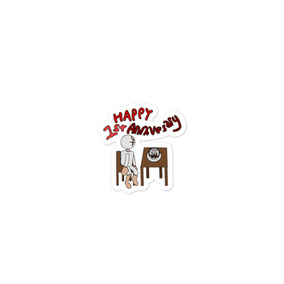 Test.you Happy 1st Anniversary Sticker